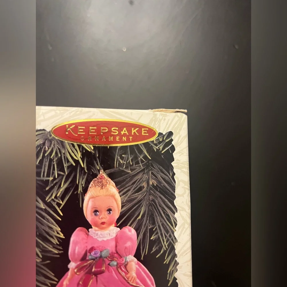 Hallmark Keepsake Ornament 1995 1996 Cinderella Pink Madame Alexander‎ & Box